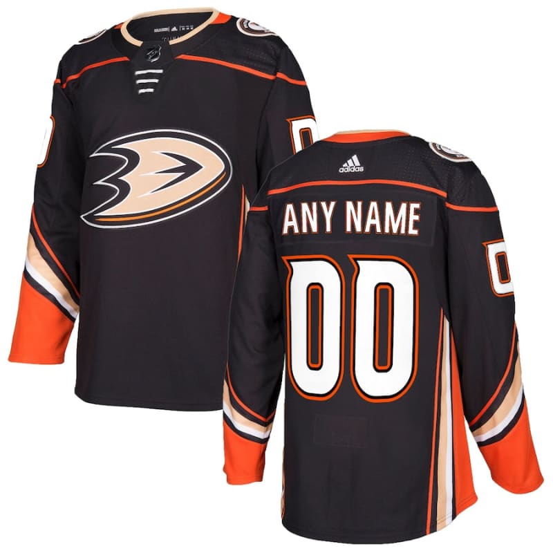 Anaheim Ducks adidas Authentic Custom Jersey - Black |