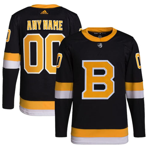 Boston Bruins adidas Alternate Authentic Custom Jersey -