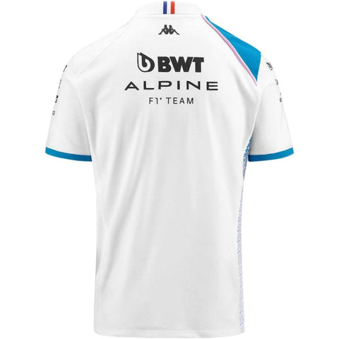 BWT Alpine F1 Team 2023 Polo Shirt - White | Kappa