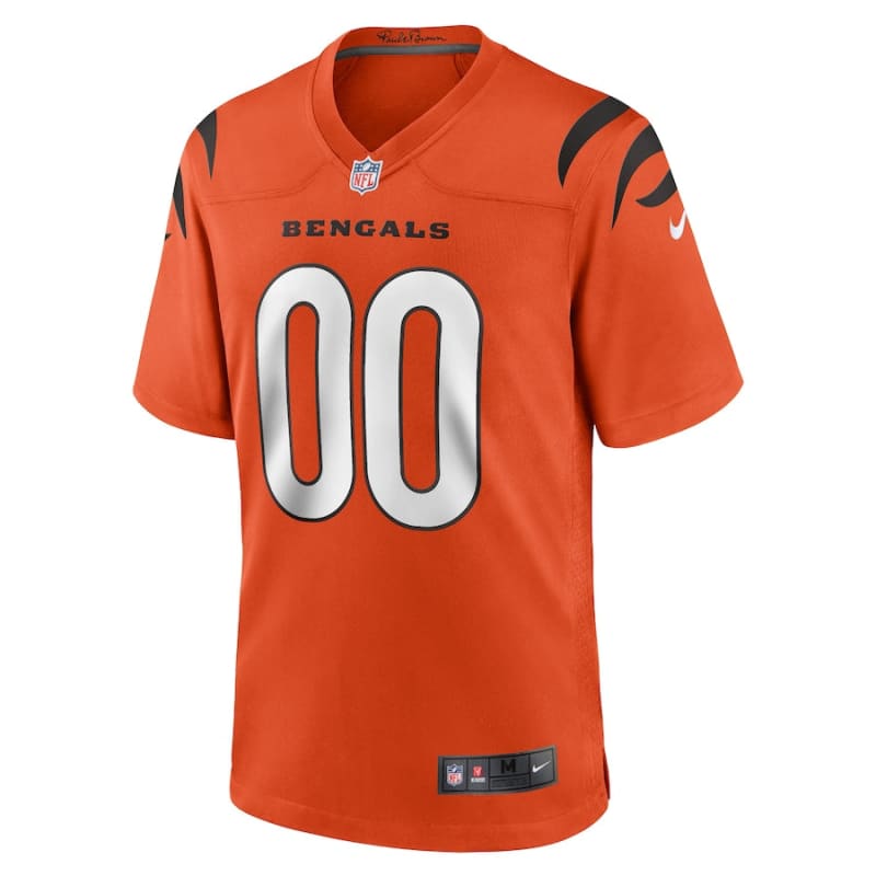 Cincinnati Bengals Men’s Nike Orange Alternate Custom Jersey