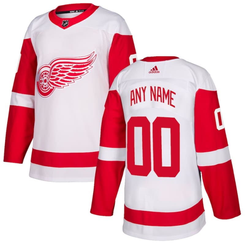 Detroit Red Wings adidas Authentic Custom Jersey - White |