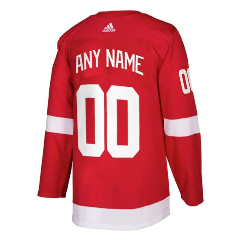 Detroit Red Wings adidas Home Authentic Custom Jersey - Red