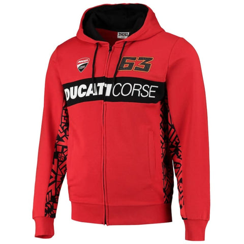 Ducati Lenovo Team 2023 Francesco Bagnaia Full Zip Hoodie |