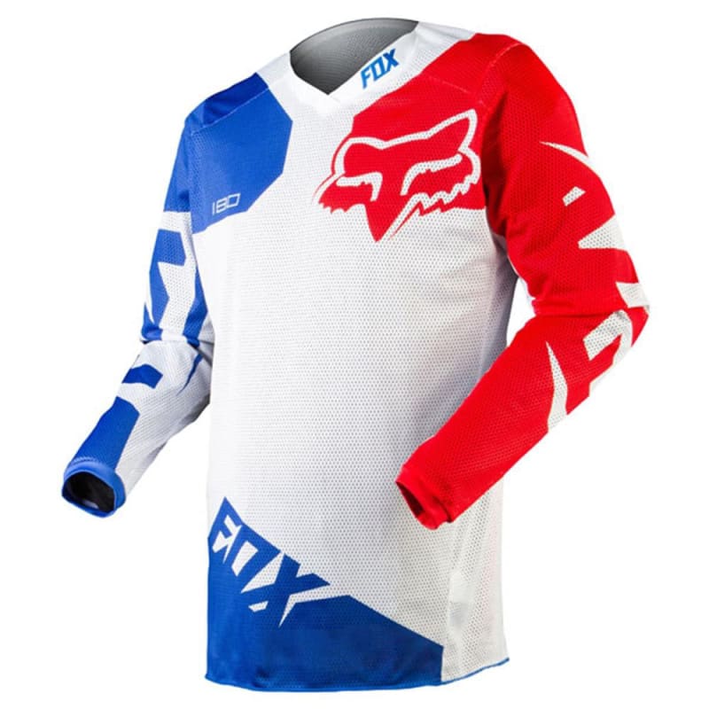 FOX 180 RACE Airline Motocross Jersey - Red Blue | FOX