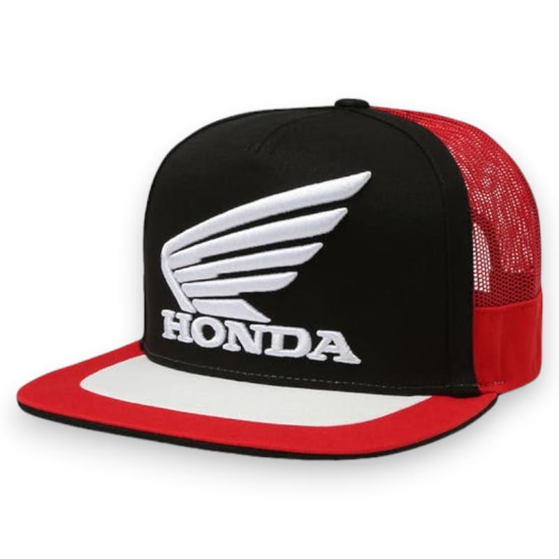 Fox Honda HRC Team Trucker Snapback Hat - Red Black | Fox