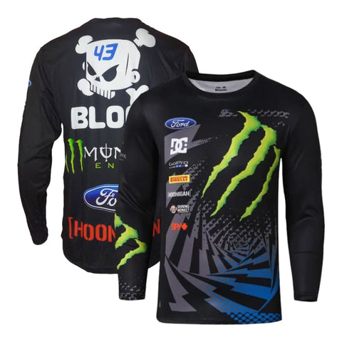 Ken Block Runner Monster Energy Motocross Jersey - Black |
