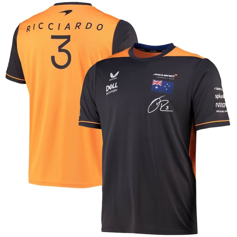 McLaren 2022 Team Drivers Set Up T-Shirt Daniel Ricciardo -