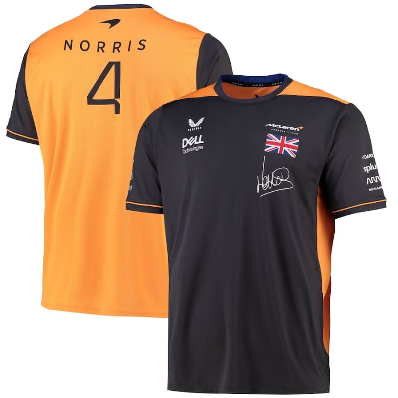 McLaren 2022 Team Lando Norris Driver Set Up T-Shirt - Grey