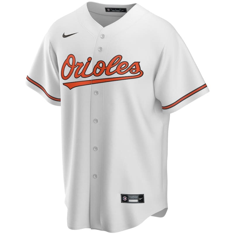 Men’s Baltimore Orioles Nike White Home Replica Custom