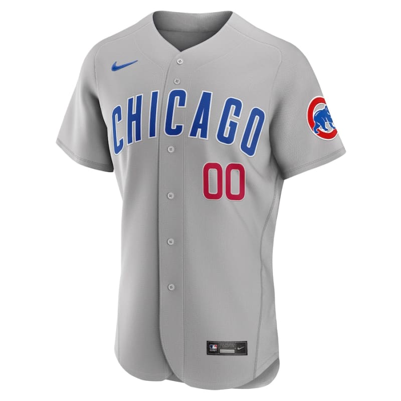 Men’s Chicago Cubs Nike Gray Road Authentic Custom Jersey |
