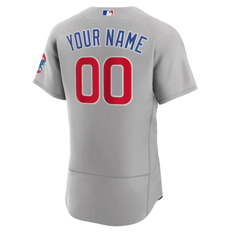Men’s Chicago Cubs Nike Gray Road Authentic Custom Jersey |