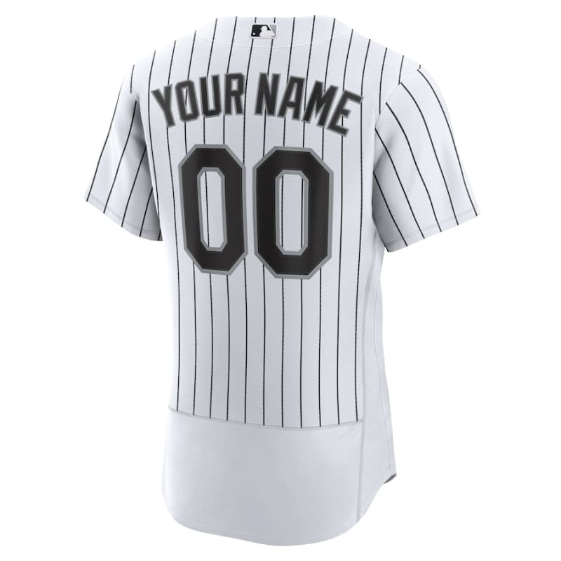 Men’s Chicago White Sox Nike White Home Authentic Custom