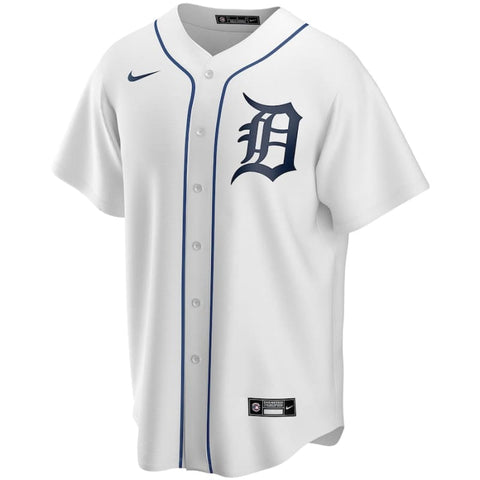 Men’s Detroit Tigers Nike White Home Replica Custom Jersey |