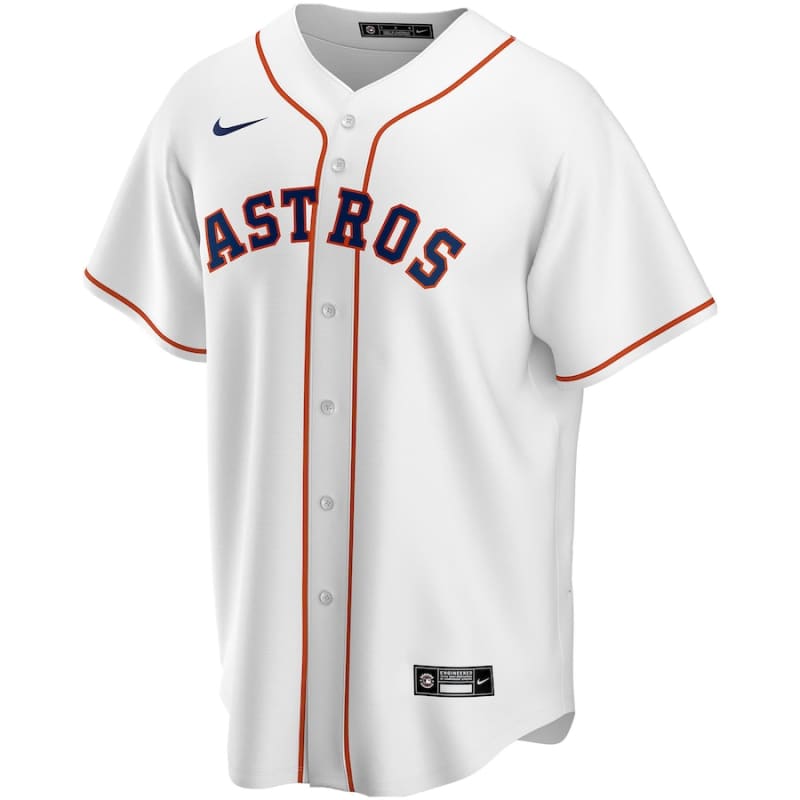 Men’s Houston Astros Nike White Home Replica Custom Jersey |