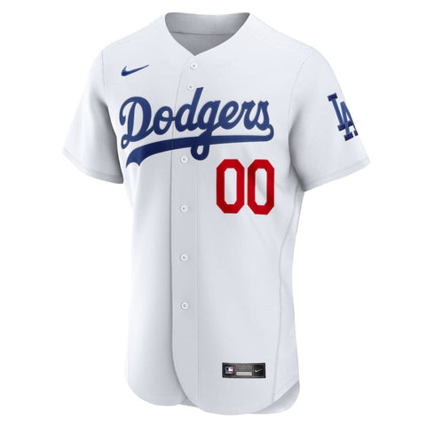 Men’s Los Angeles Dodgers Nike White Home Authentic Custom