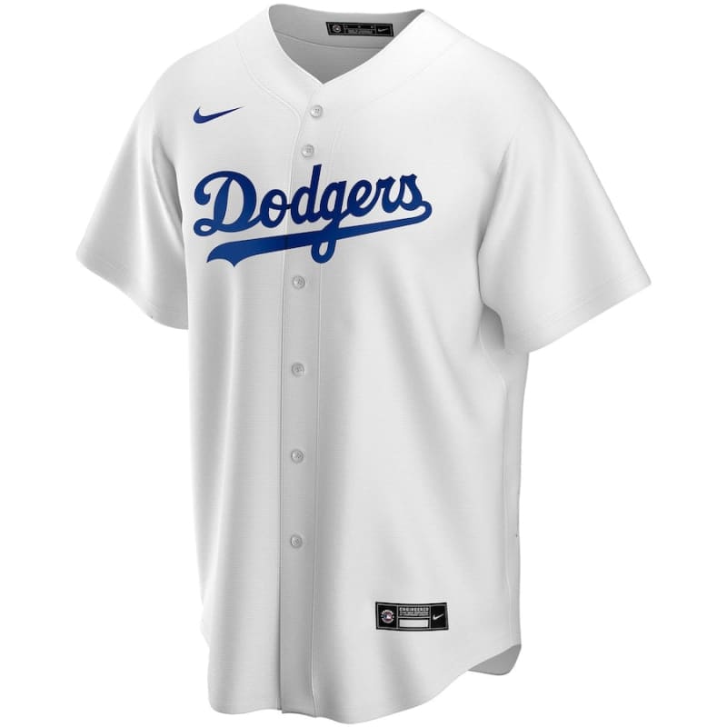 Men’s Los Angeles Dodgers Nike White Home Replica Custom