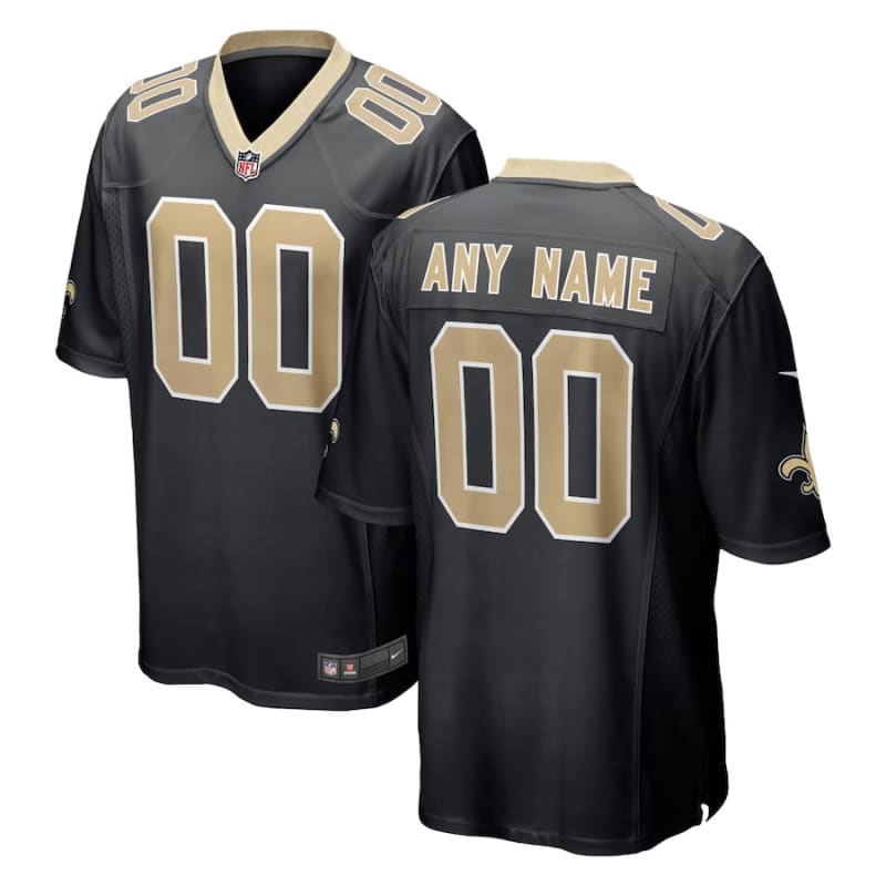 Men’s Nike Black New Orleans Saints Custom Jersey | Nike