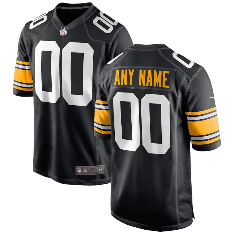 Men’s Nike Black Pittsburgh Steelers Alternate Custom Jersey