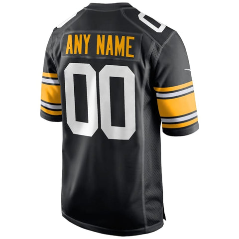 Men’s Nike Black Pittsburgh Steelers Alternate Custom Jersey