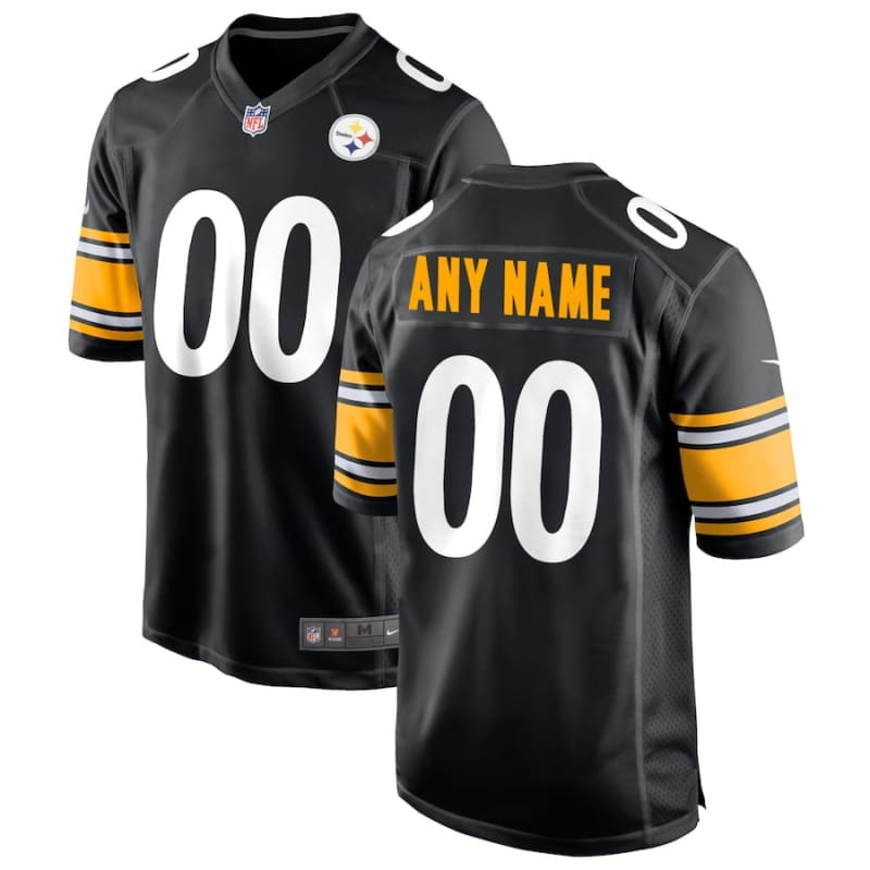 Men’s Nike Black Pittsburgh Steelers Custom Jersey | Nike