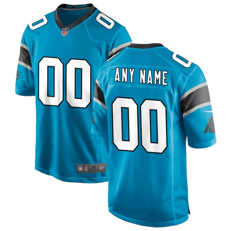 Men’s Nike Blue Carolina Panthers Alternate Custom Jersey |