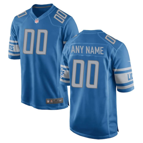 Men’s Nike Blue Detroit Lions Custom Jersey | Nike