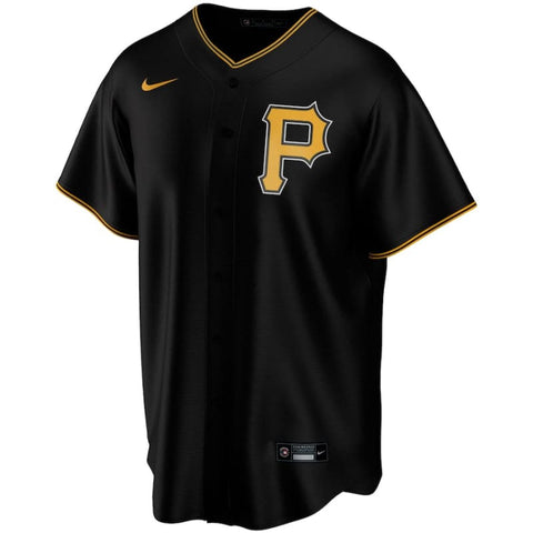 Men’s Pittsburgh Pirates Nike Black Alternate Replica Custom