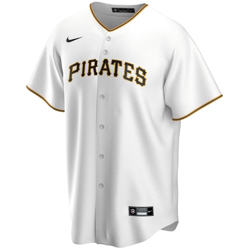 Men’s Pittsburgh Pirates Nike White Home Replica Custom