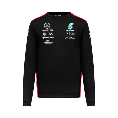 Mercedes AMG Petronas 2023 Team Black Long-Sleeve T-Shirt |