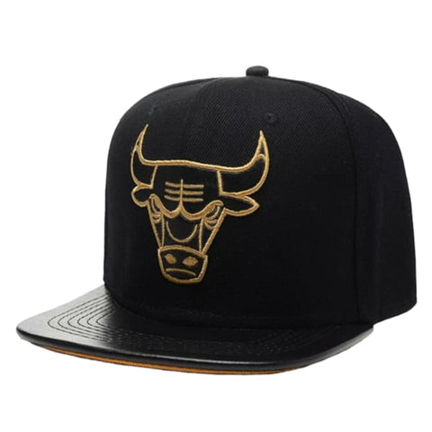 Mitchell & Ness Chicago Bulls Snapback cap Gold embroidered