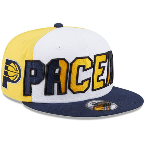 New Era Indiana Pacers Back Half 9FIFTY Snapback Hat - White/Navy