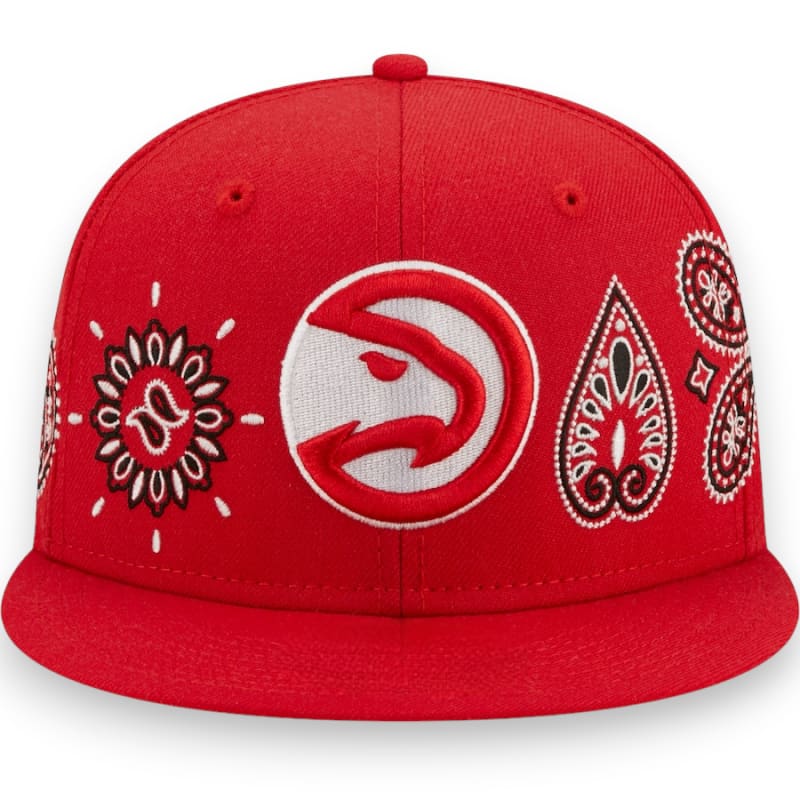 New Era Atlanta Hawks Bandana Snapback Hats - Red | New Era
