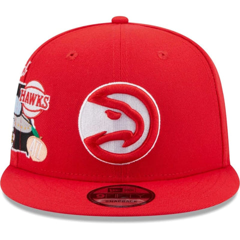 New Era Atlanta Hawks Icon 9FIFTY Snapback Hat - Red | New