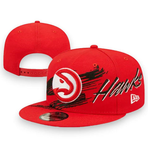 New Era Atlanta Hawks Paintbrush Snapback Adjustable Hat -