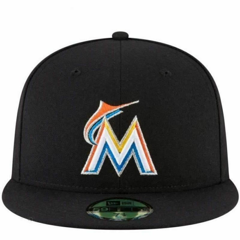 New Era Black Miami Marlins Authentic Collection 59FIFTY