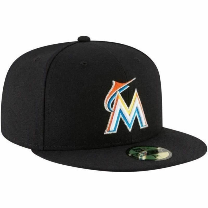 New Era Black Miami Marlins Authentic Collection 59FIFTY
