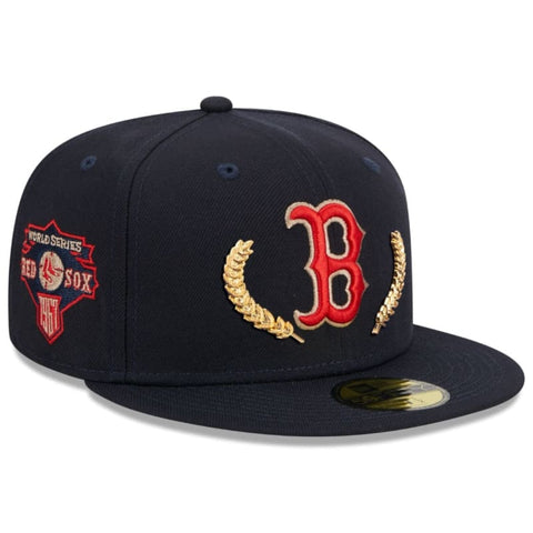 New Era Boston Red Sox Gold Leaf 59FIFTY Fitted Hat - Navy
