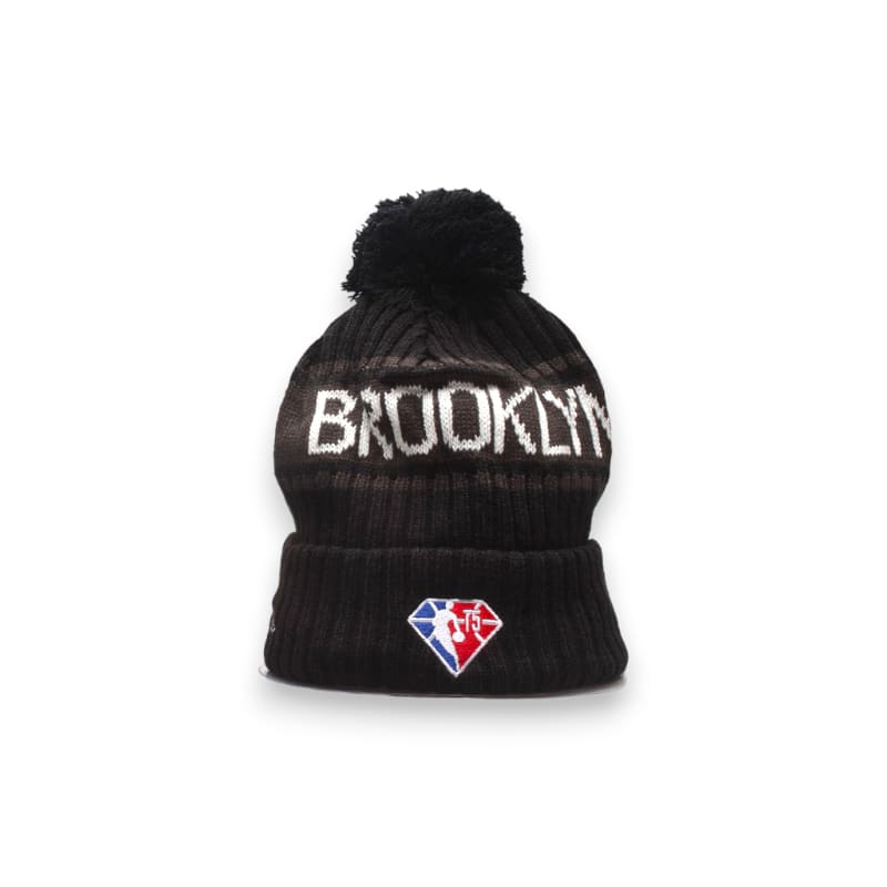 New Era Brooklyn Nets beanie with pom - Black | New Era