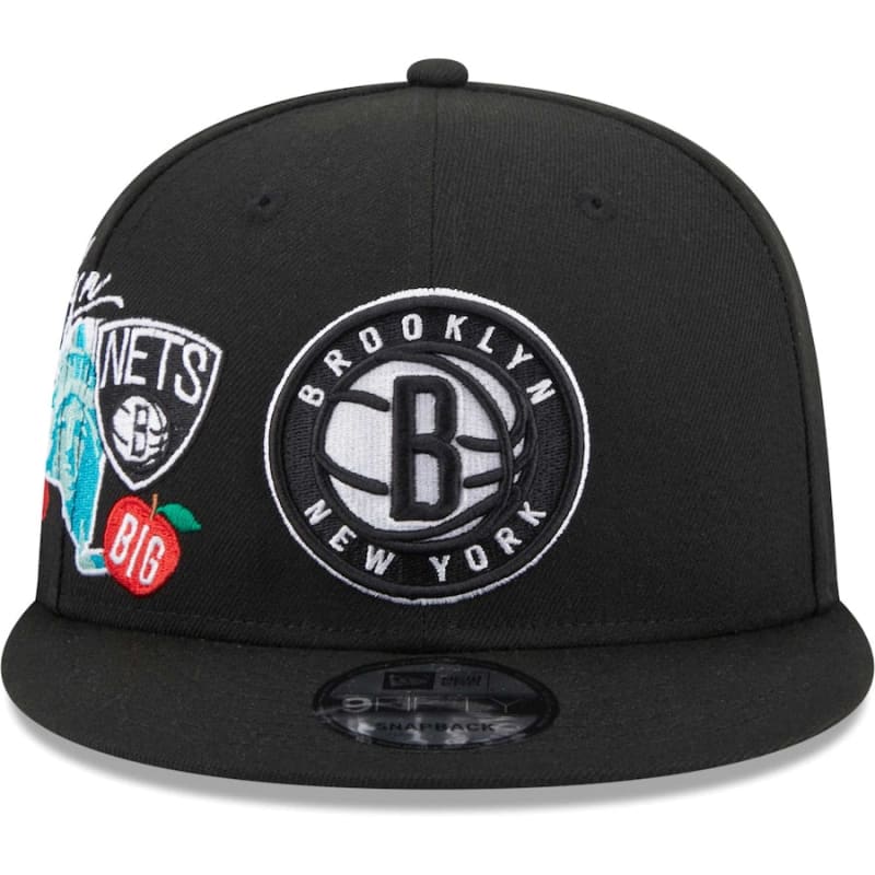 New Era Brooklyn Nets Icon 9FIFTY Snapback Hat - Black | New