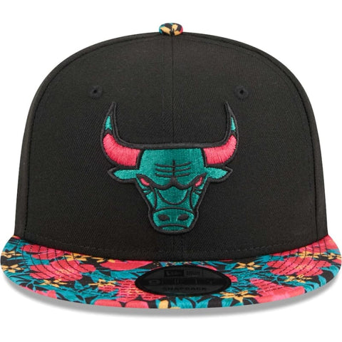 New Era Chicago Bulls Neon Floral 9FIFTY Snapback Hat -
