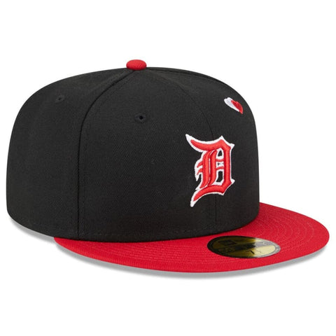 New Era Detroit Tigers Hearts 59FIFTY Fitted Hat - Black/Red