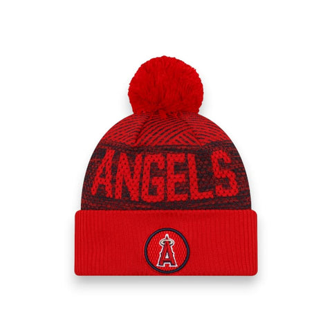 New Era Los Angeles Angels beanie with pom - Red | New Era