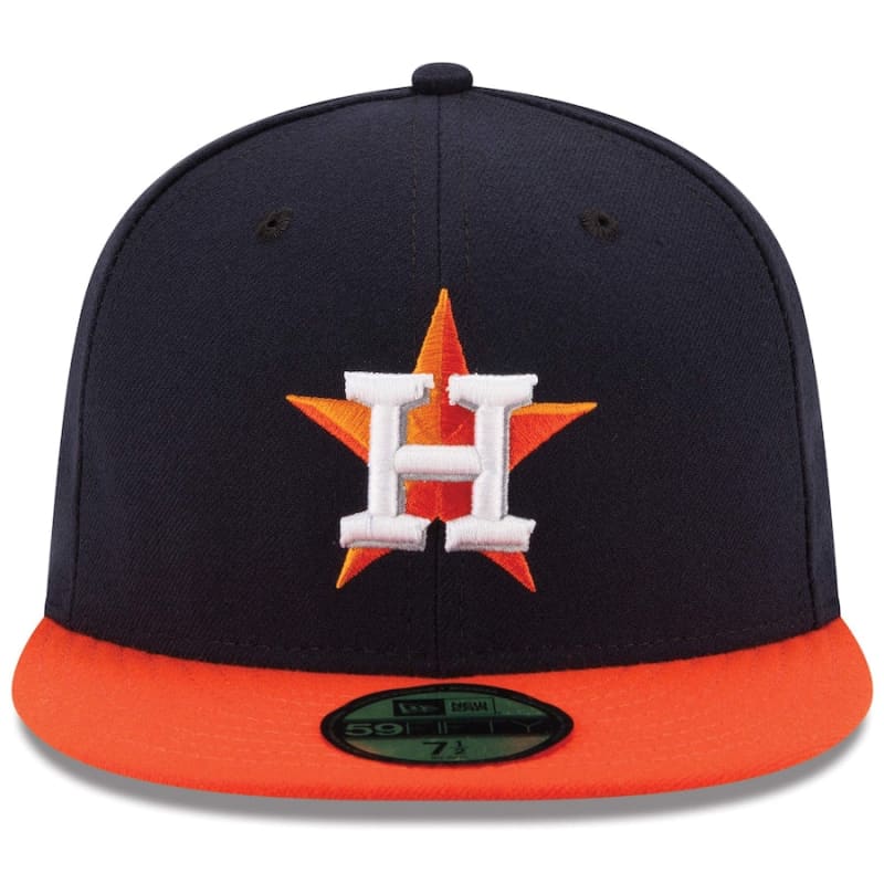 New Era Navy/Orange Houston Astros Road Authentic Collection