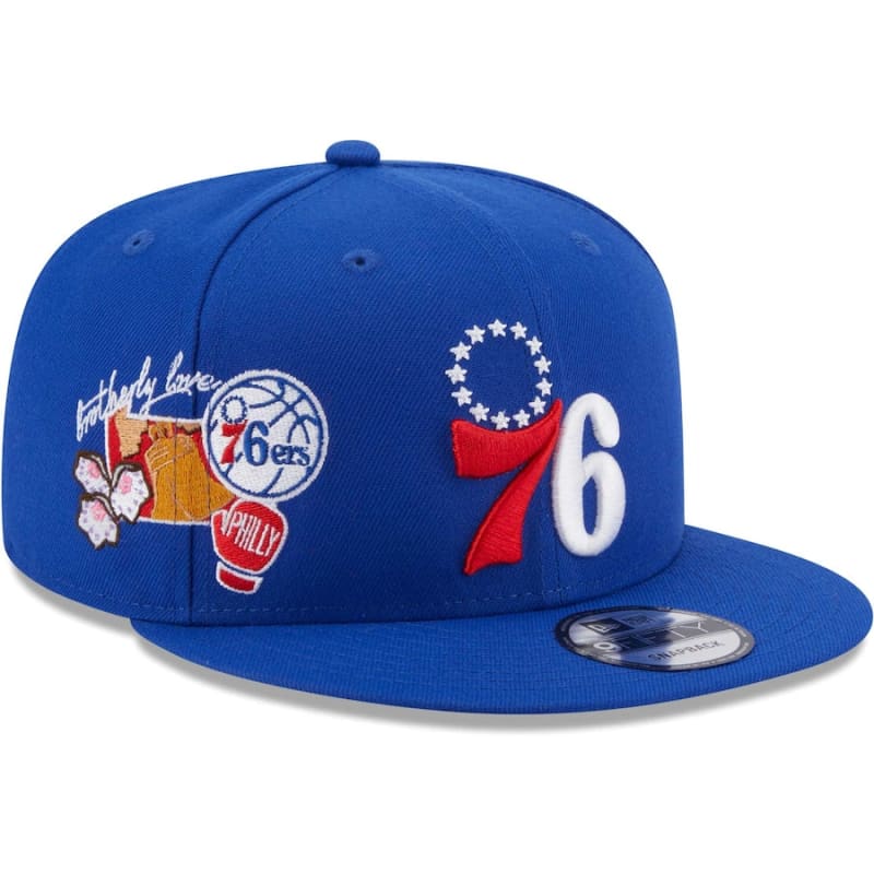 New Era Philadelphia 76ers Icon 9FIFTY Snapback Hat - Royal