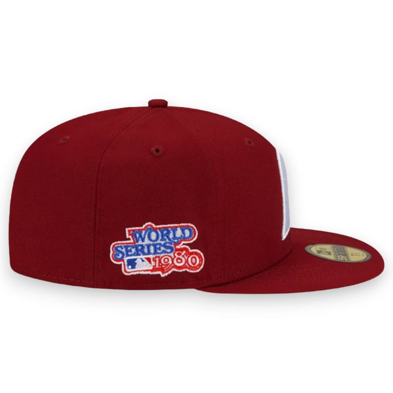 New Era Philadelphia Phillies 80 WS 59FIFTY Cardinal Fitted