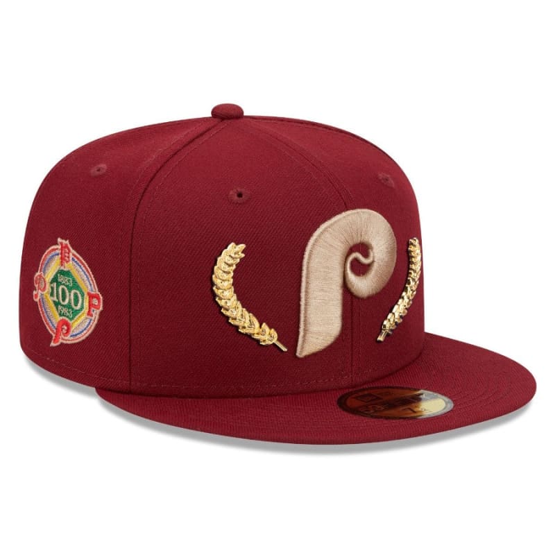 New Era Philadelphia Phillies Gold Leaf 59FIFTY Fitted Hat