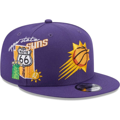 New Era Phoenix Suns Icon 9FIFTY Snapback Hat - Purple