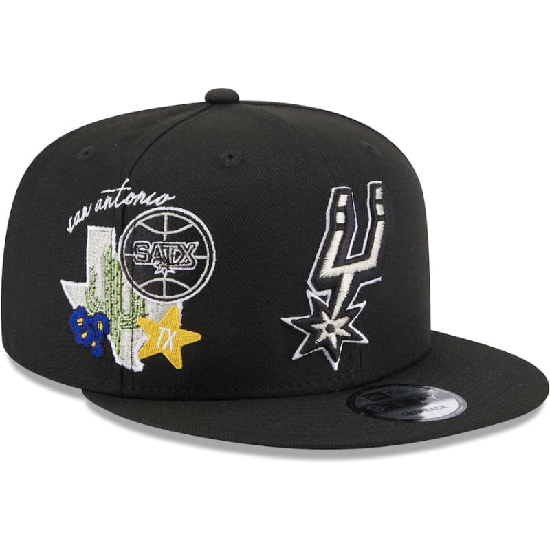 New Era San Antonio Spurs Icon 9FIFTY Snapback Hat - Black