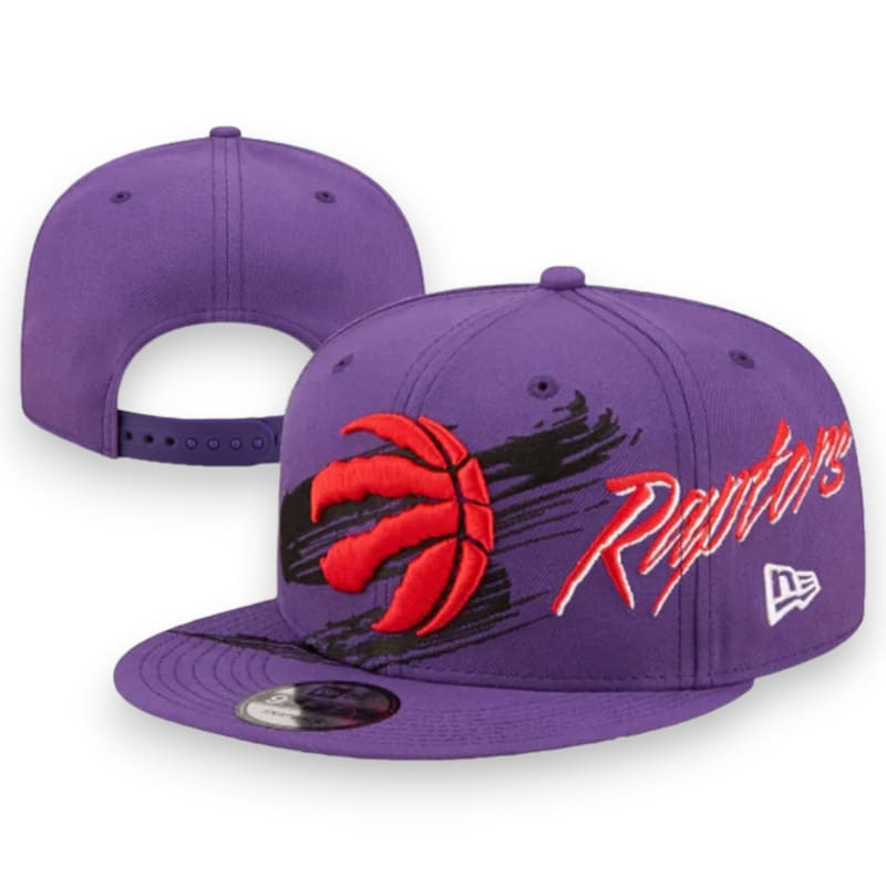 New Era Toronto Raptor Paintbrush Snapback Hat - Purple |