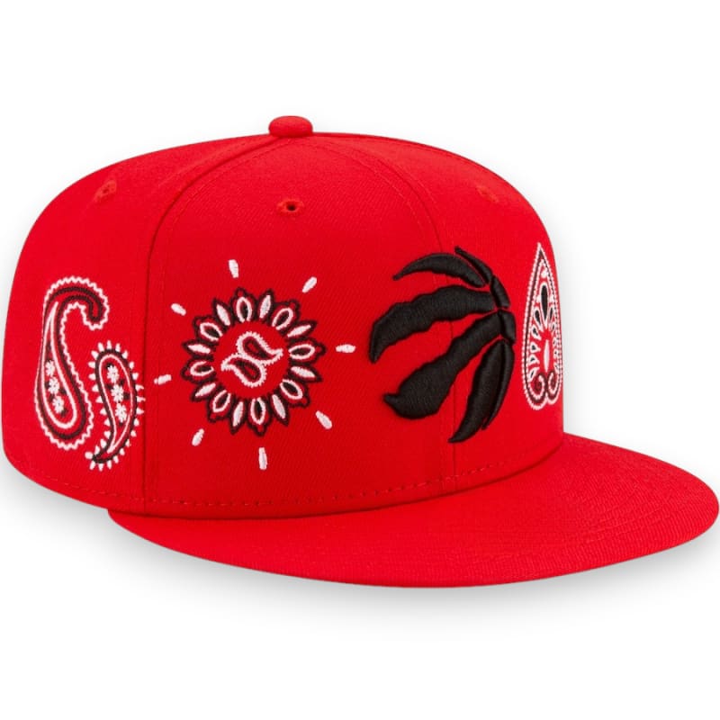 New Era Toronto Raptors Bandana Snapback Hats - Red | New